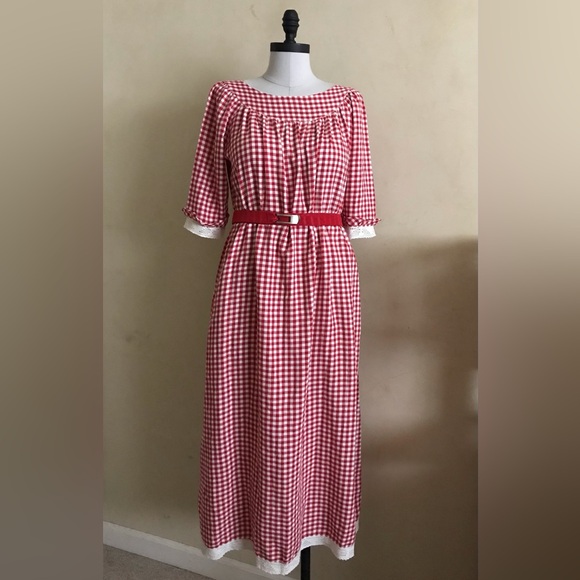 Vintage Gingham Dress - Picture 1 of 13